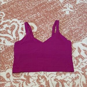 Lululemon Athletica Magenta Align Crop Top